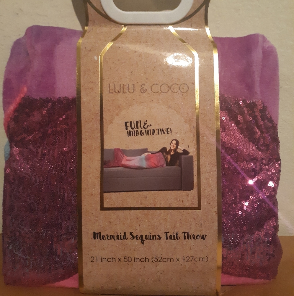 Mermaid Sequins Tail Throw